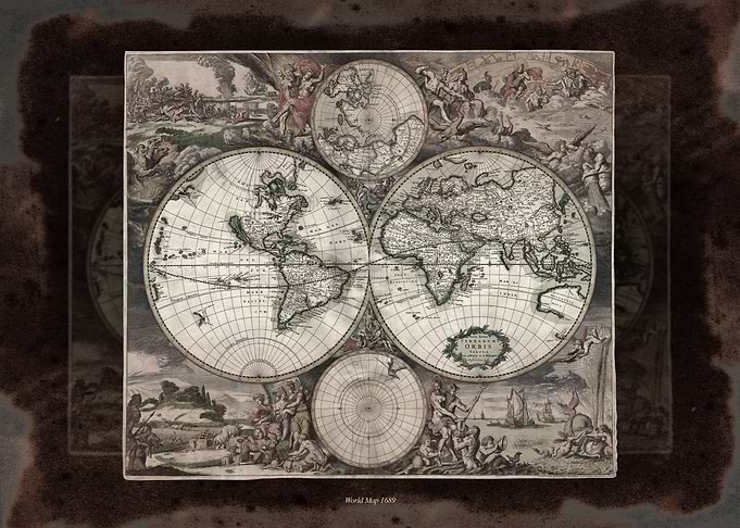 World Map 1689