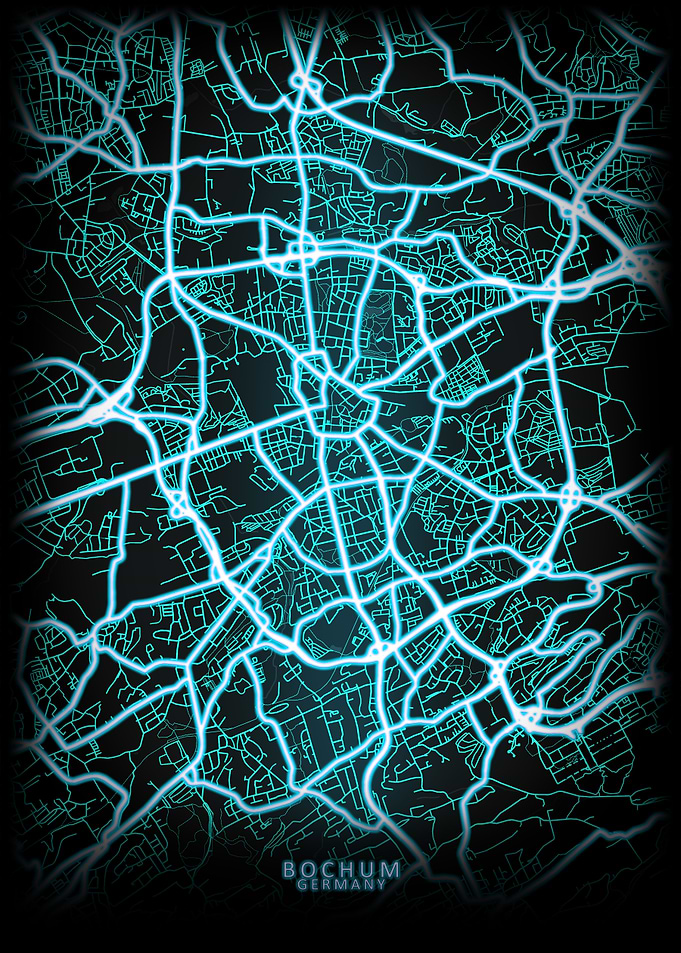 Bochum Germany City Map