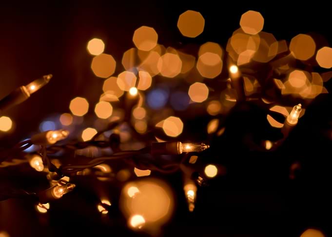 Abstract Christmas lights