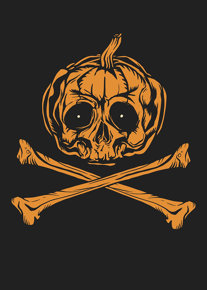 Pumpkin jolly roger