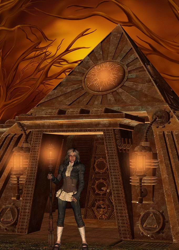 Steampunk pyramid