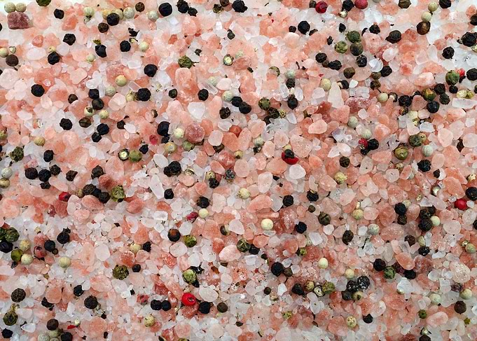 salt and pepper macro