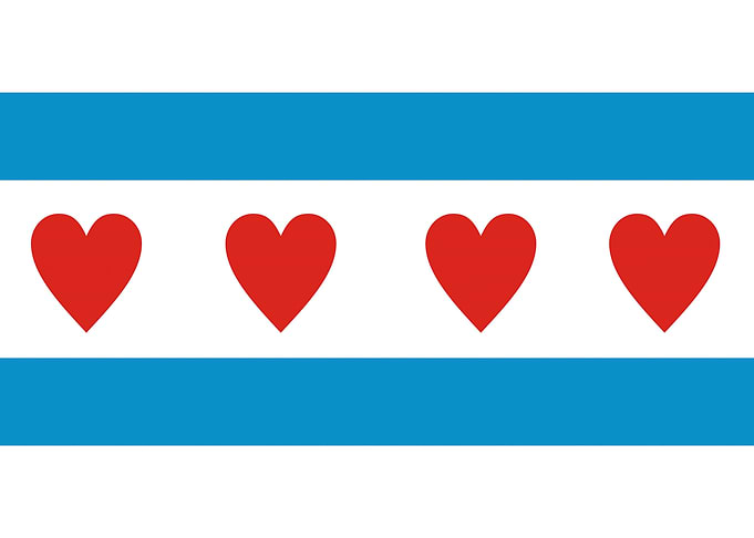 chicago love flag