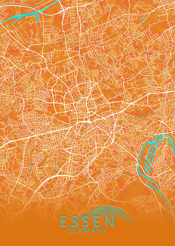 Essen Germany City Map