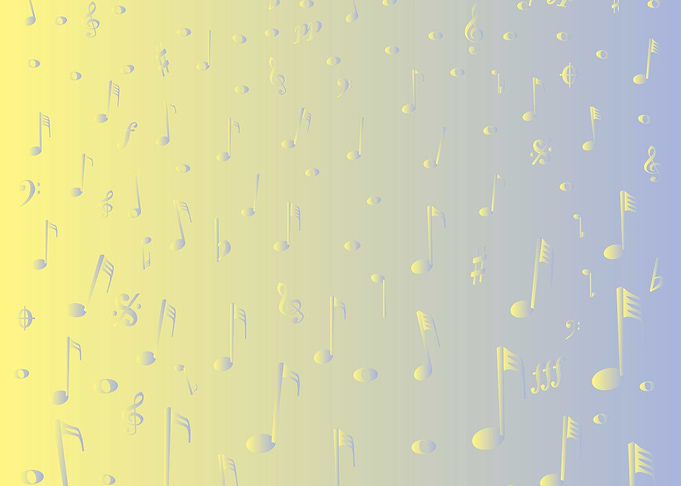 Snowing Music Notations