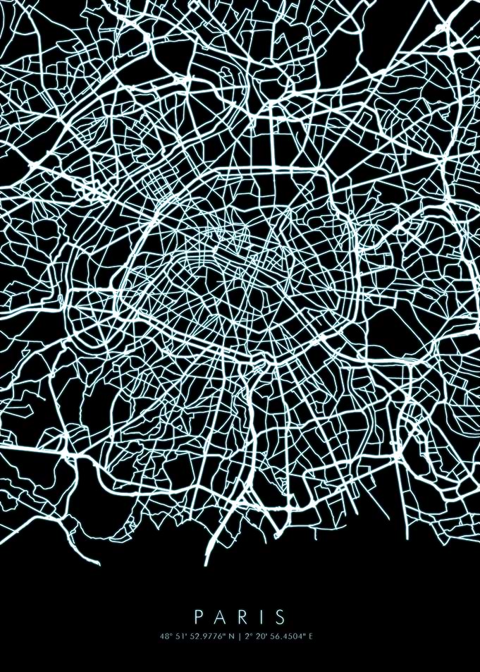 Map of Paris