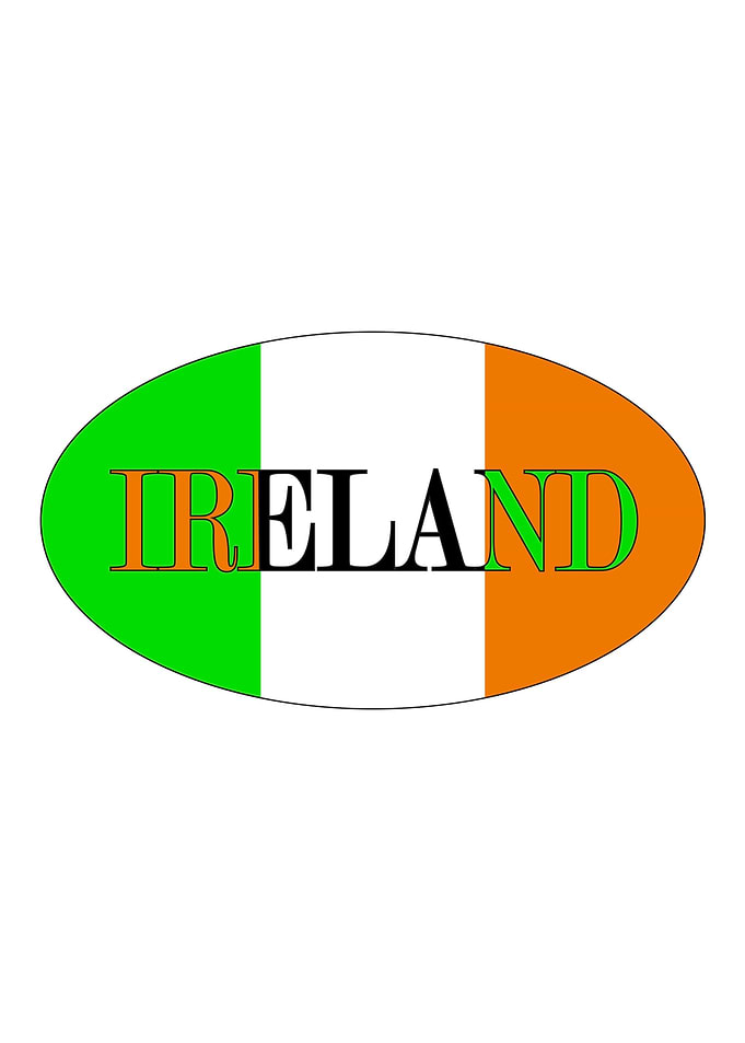 Irish Isolated Rugby Ball