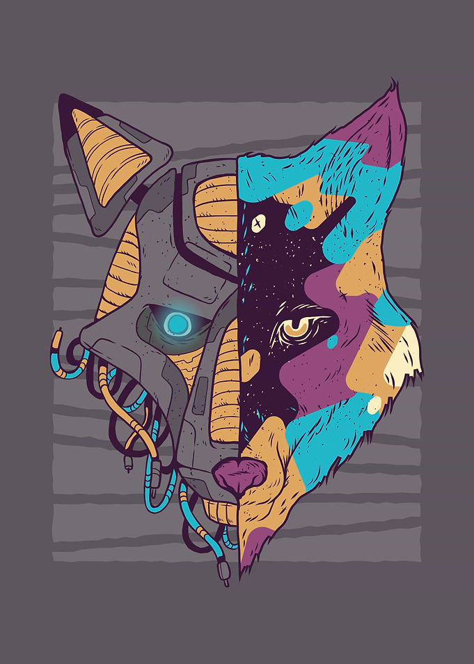 Double faced wolf