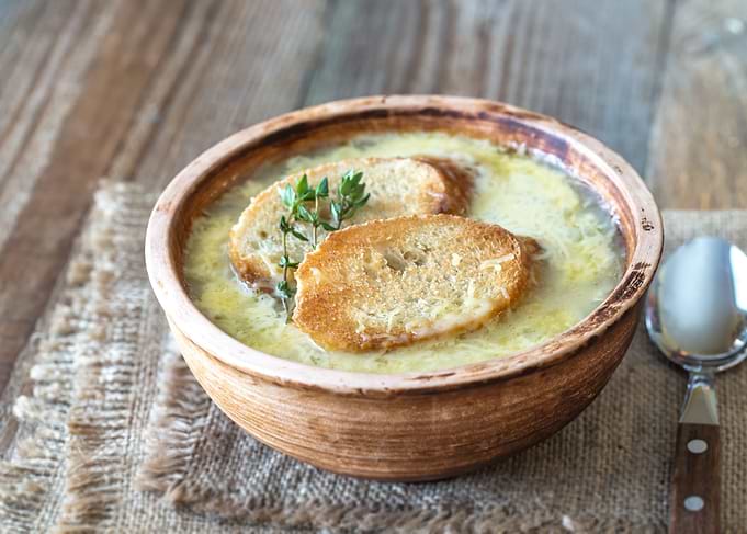 Bowl of onion soup