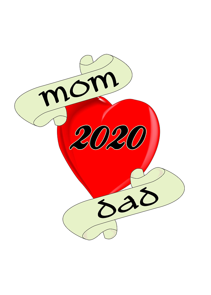 Mom and Dad 2020 Heart
