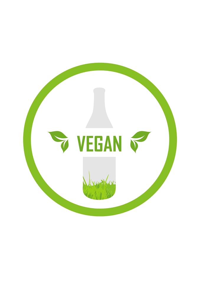 Glass bottle organic goods