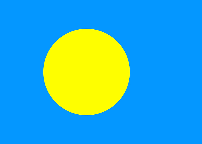 National Flag of Palau