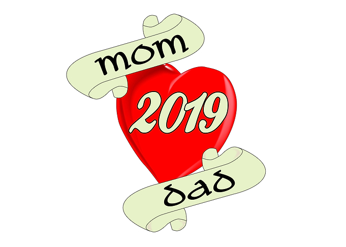 Mom and Dad 2019 Heart
