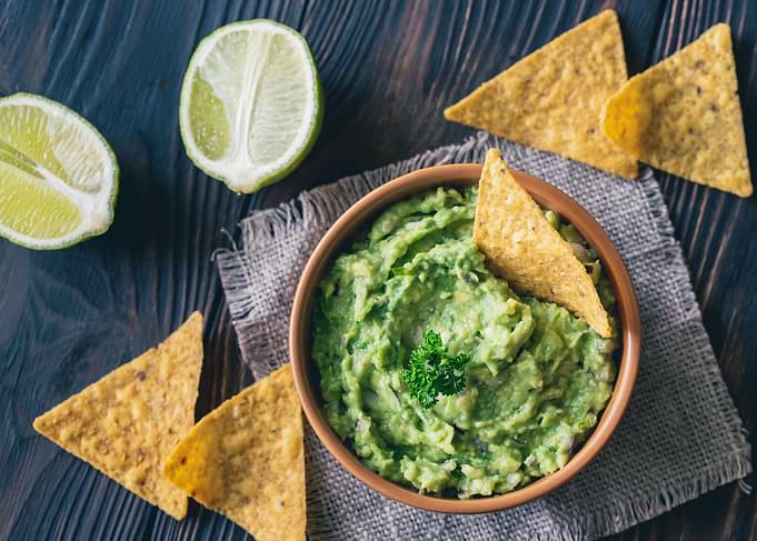 Bowl of guacamole