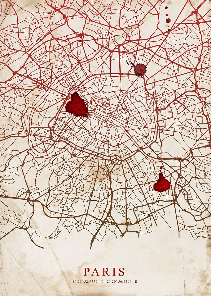 Map of Paris