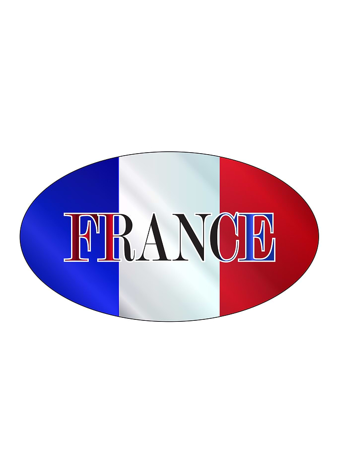 French Isolated Rugby Ball