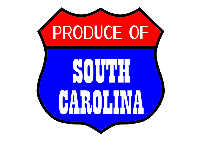 Produce Of South Carolina