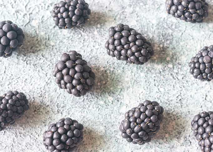 Fresh blackberries