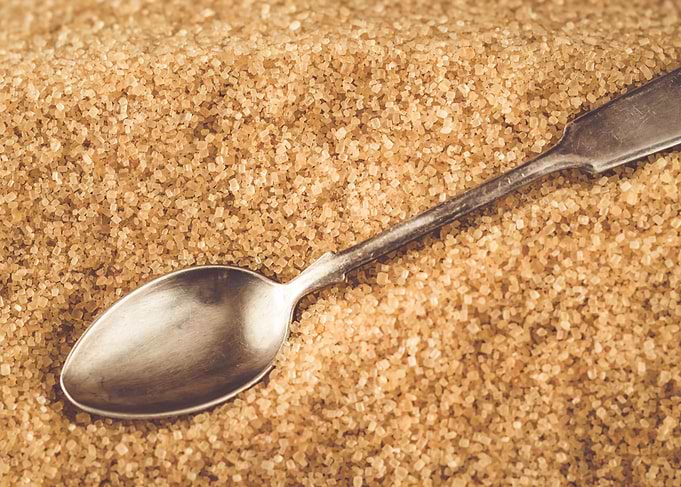 Spoon in brown sugar