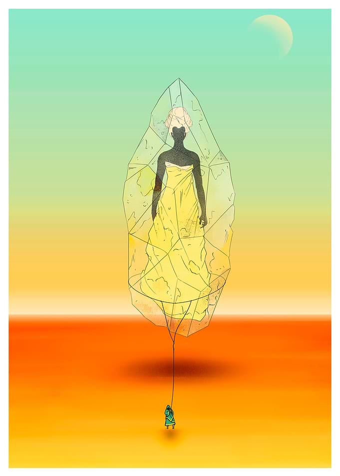 inside the crystal