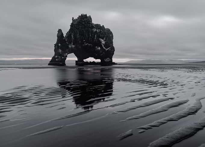 Iceland rock formation