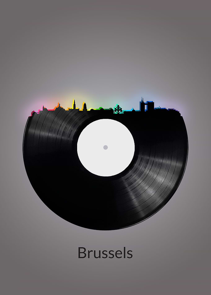 Brussels Skyline Vinyl
