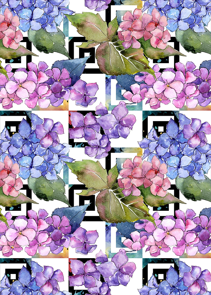 Hydrangea Pattern 06