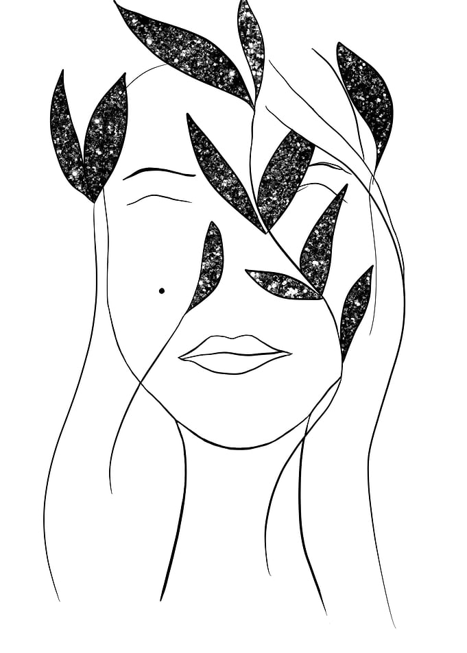Glitter Lady 1