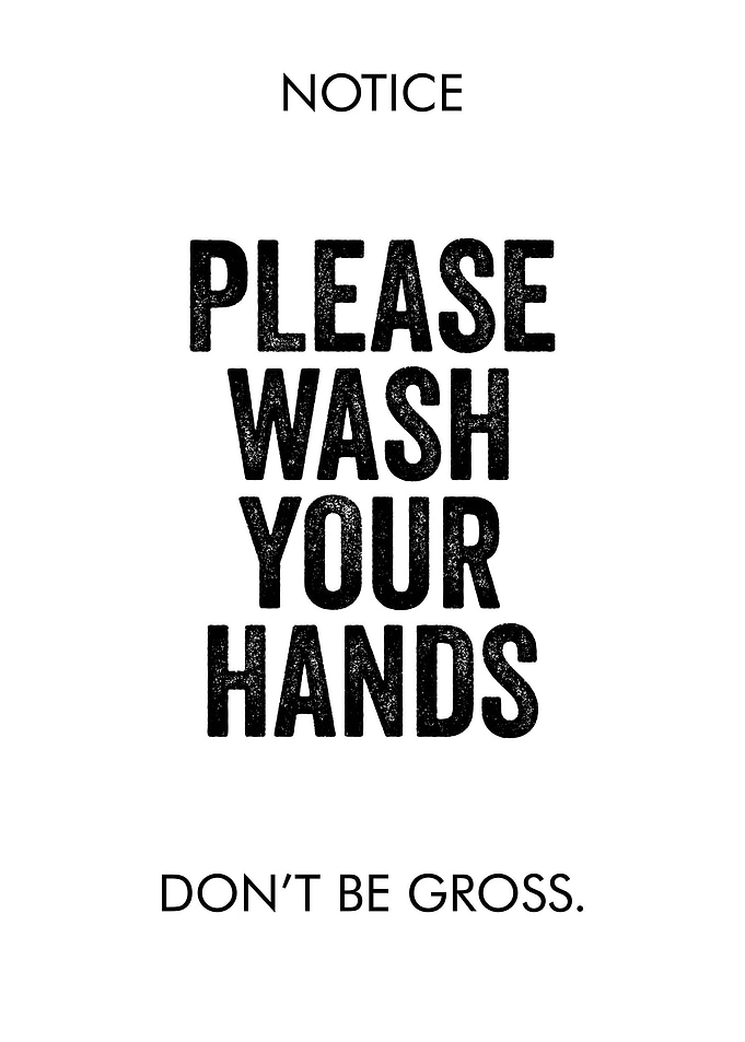 WASH HANDS Funny