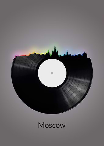 Moscow Skyline Vinyl