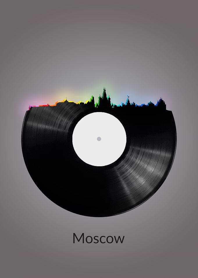 Moscow Skyline Vinyl
