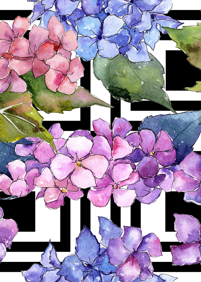 Hydrangea Pattern 23