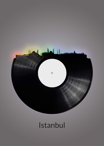 Istanbul Skyline Vinyl