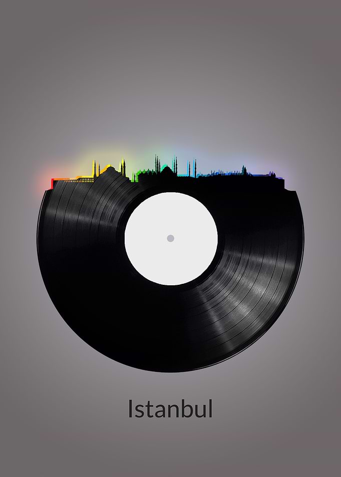 Istanbul Skyline Vinyl