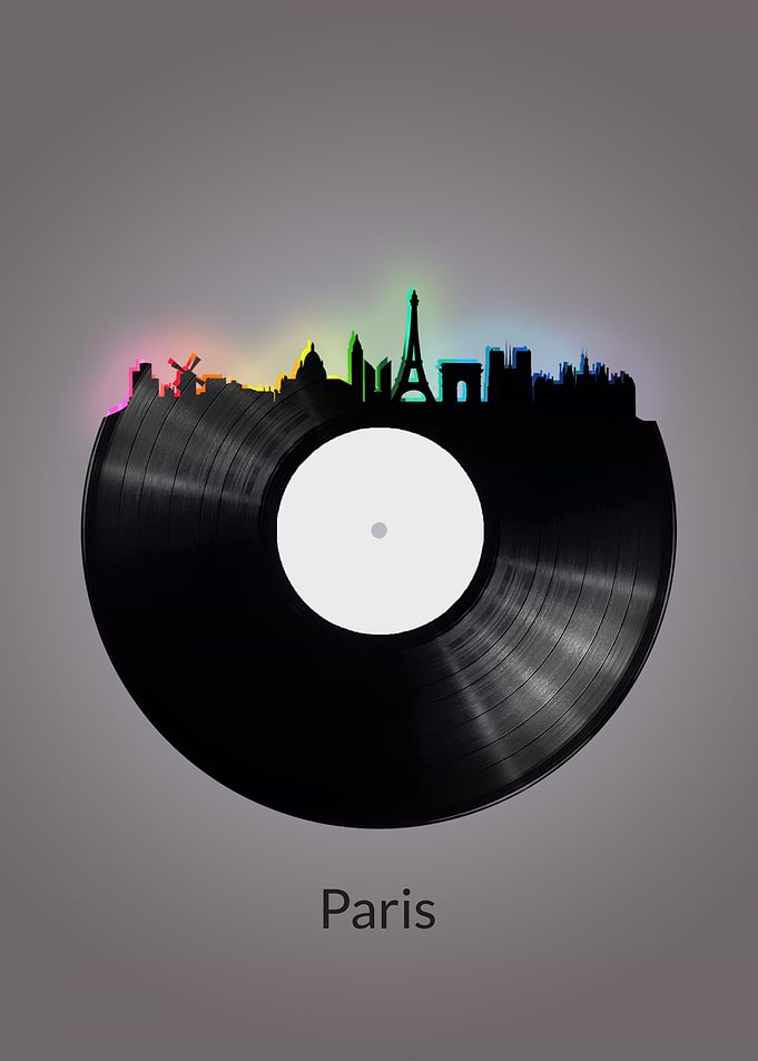 Paris Skyline Vinyl