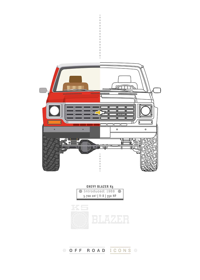 Blazer K5 color and BW