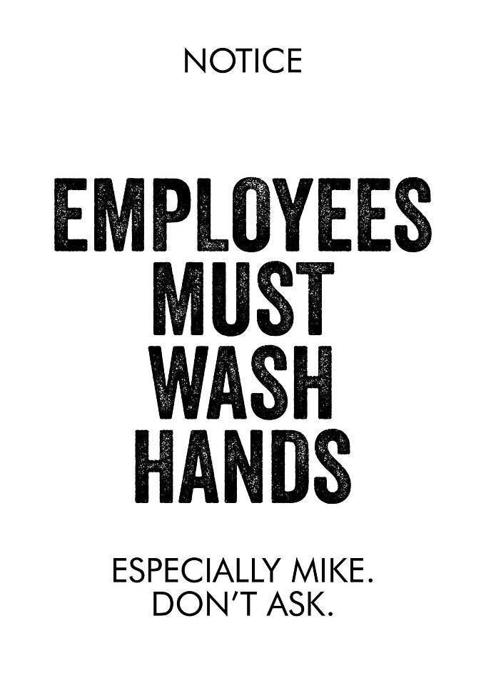 WASH HANDS Funny