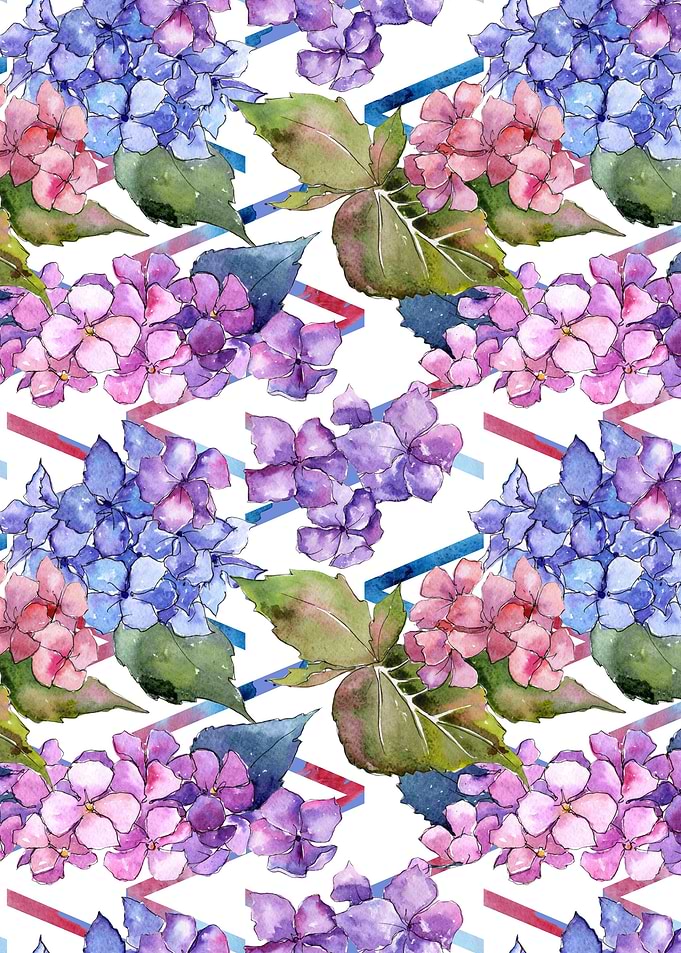 Hydrangea Pattern 25