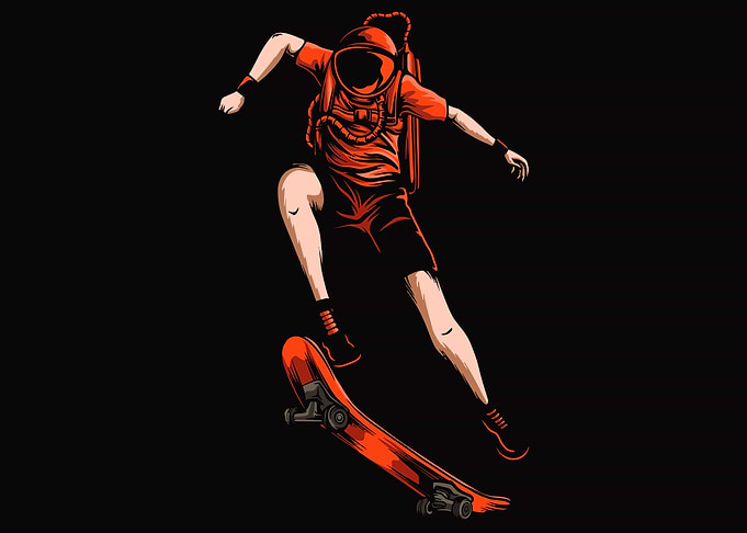 Astronaut Skate space