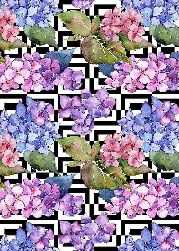 Hydrangea Pattern 04