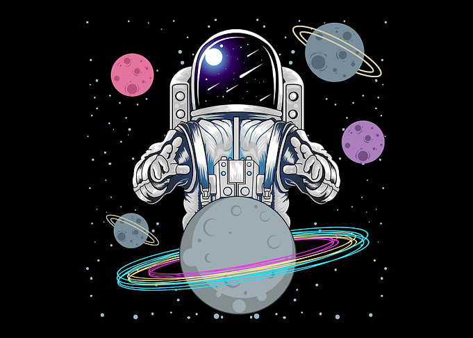 Astronaut space moon