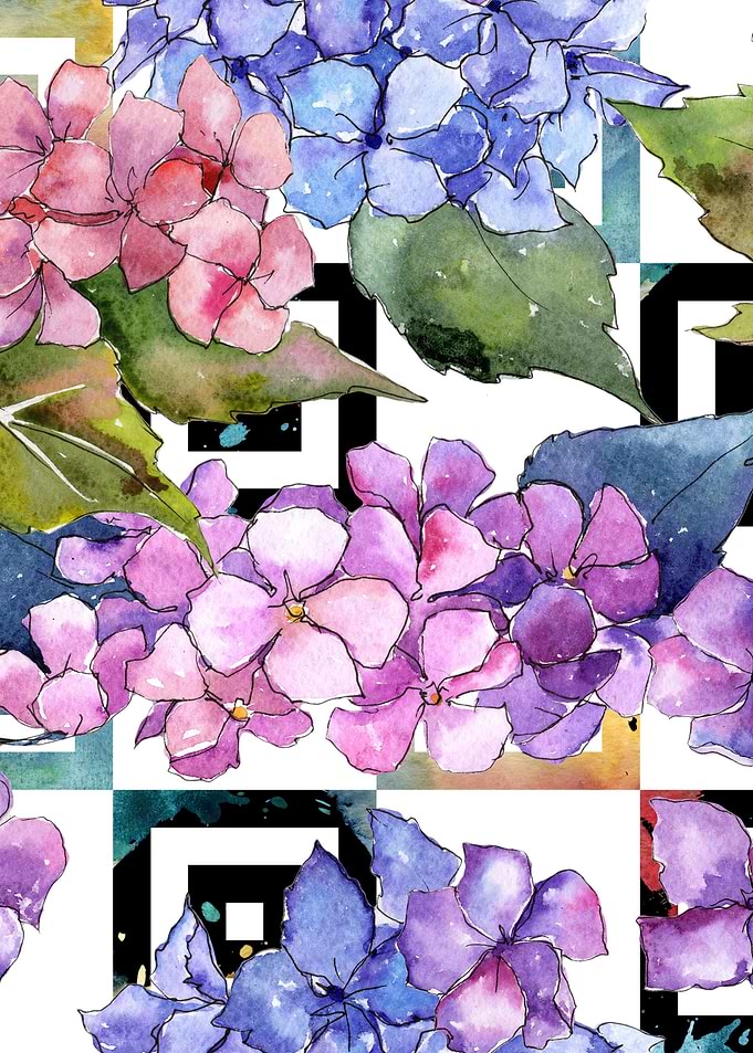 Hydrangea Pattern 05