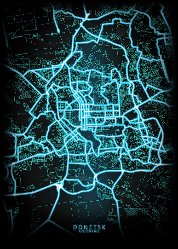 Donetsk Ukraine City Map