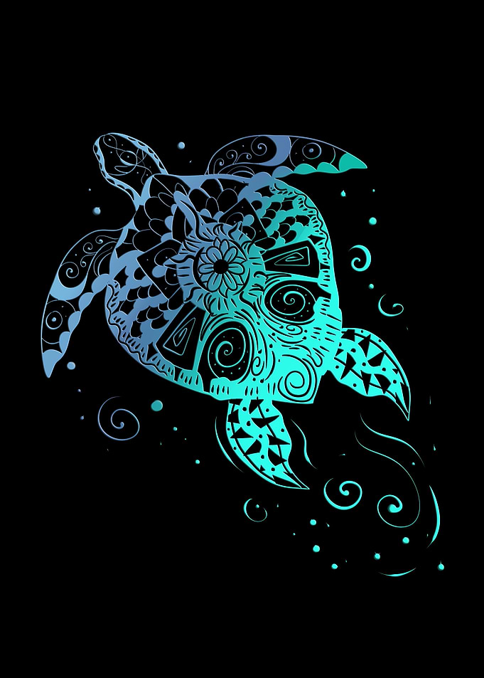 Sea Turtle Mandala Diving