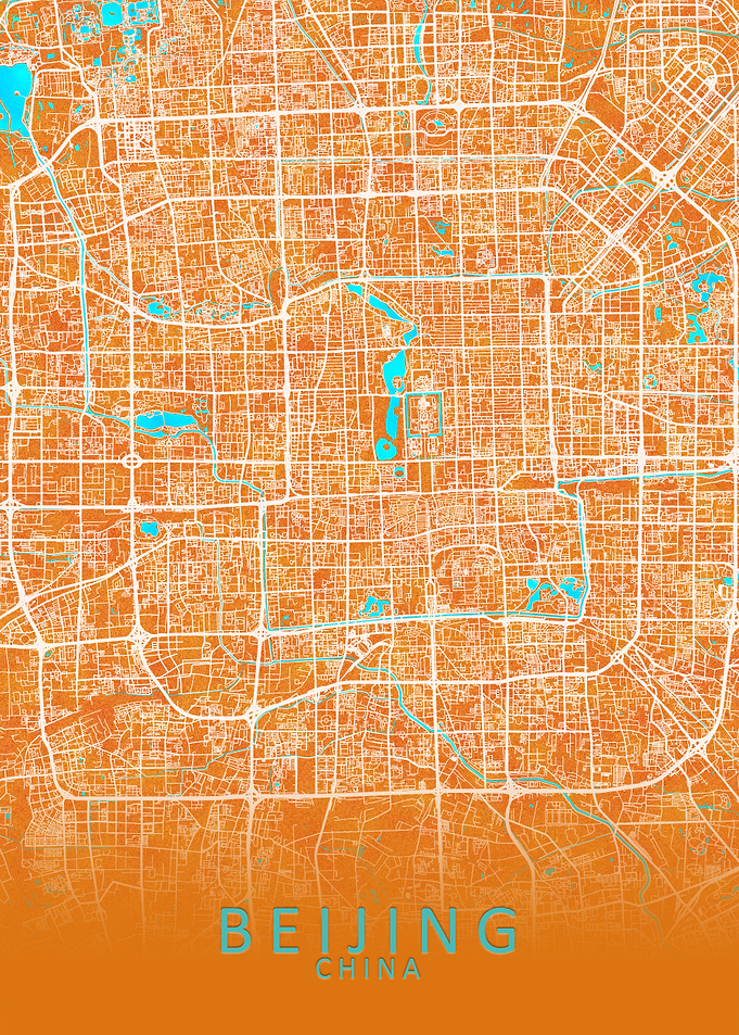 Beijing China City Map