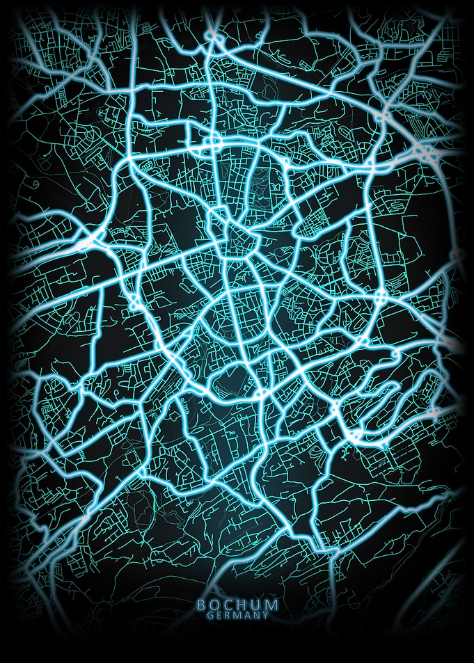Bochum Germany City Map