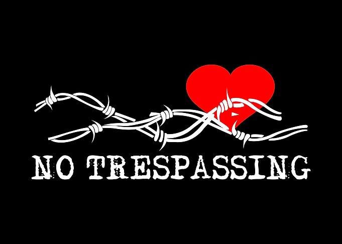 No Trespassing On Black