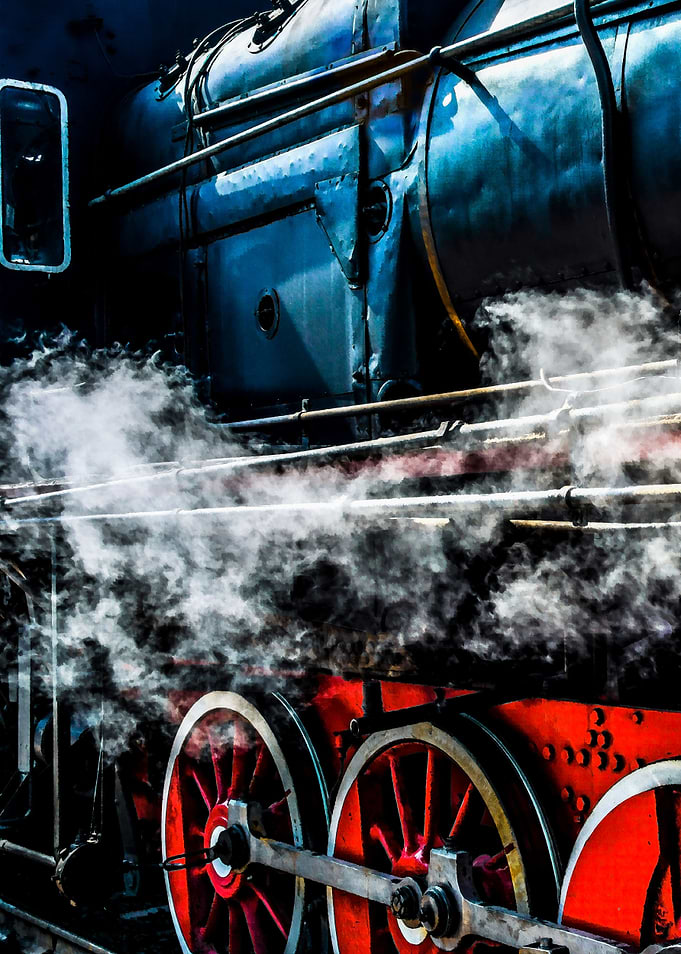 Steam Loco In Steam Left