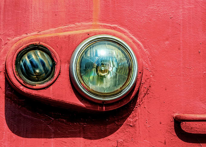 Old Locomotive Headlight