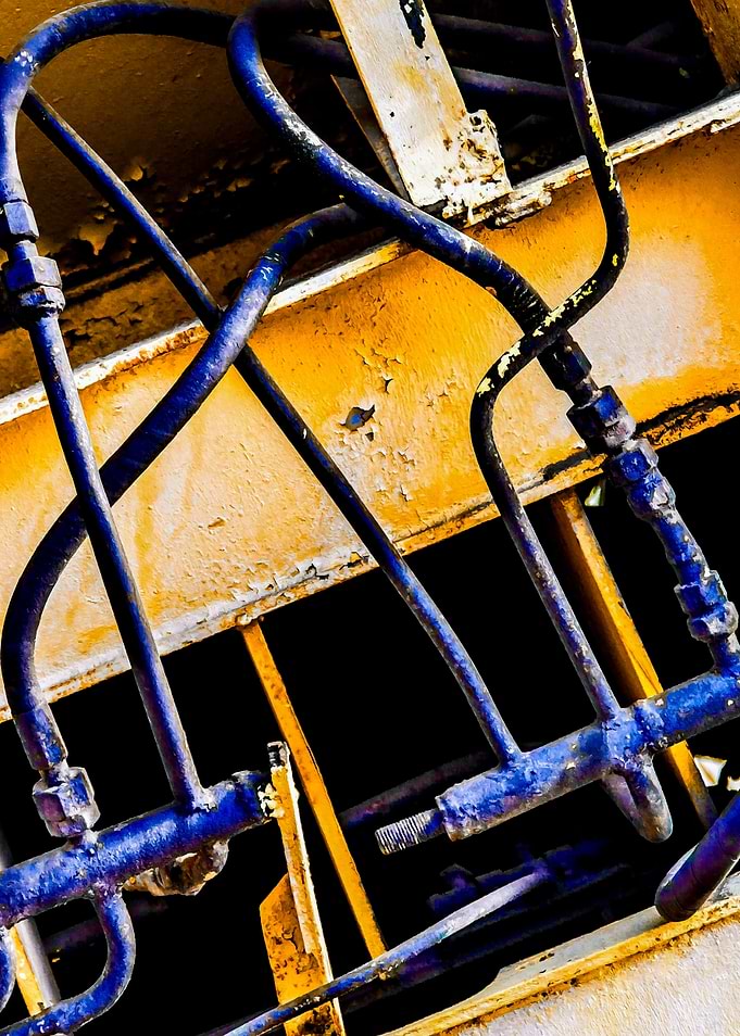 Metal Pipes Bars Abstract
